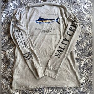 Salty Crew Light-Grey Long-Sleeve Tee